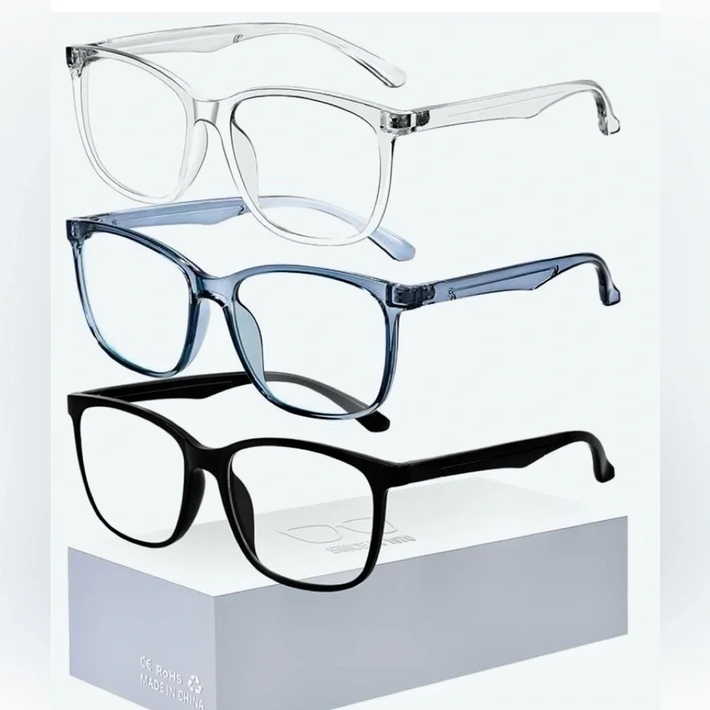 NEW Looking Forward Unisex Blue Light Blocking Glasses: 3 Pack